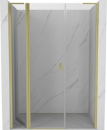 Mexen Mist L porte de douche pivotante 135 cm, transparent, doré brossé - 8A4L-135-001-55-00