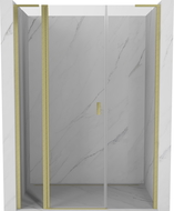 Mexen Mist L porte de douche pivotante 155 cm, transparent, or brossé - 8A4L-155-001-55-00