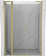 Mexen Mist L porte de douche pivotantes 160 cm, transparent, or brossé - 8A4L-160-001-55-00