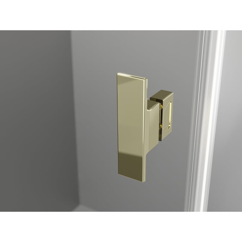 Mexen Mist-H T cabine de douche pivotante gauche 80 x 95 cm, transparent, or - 8A5T-080-095-50-00-L