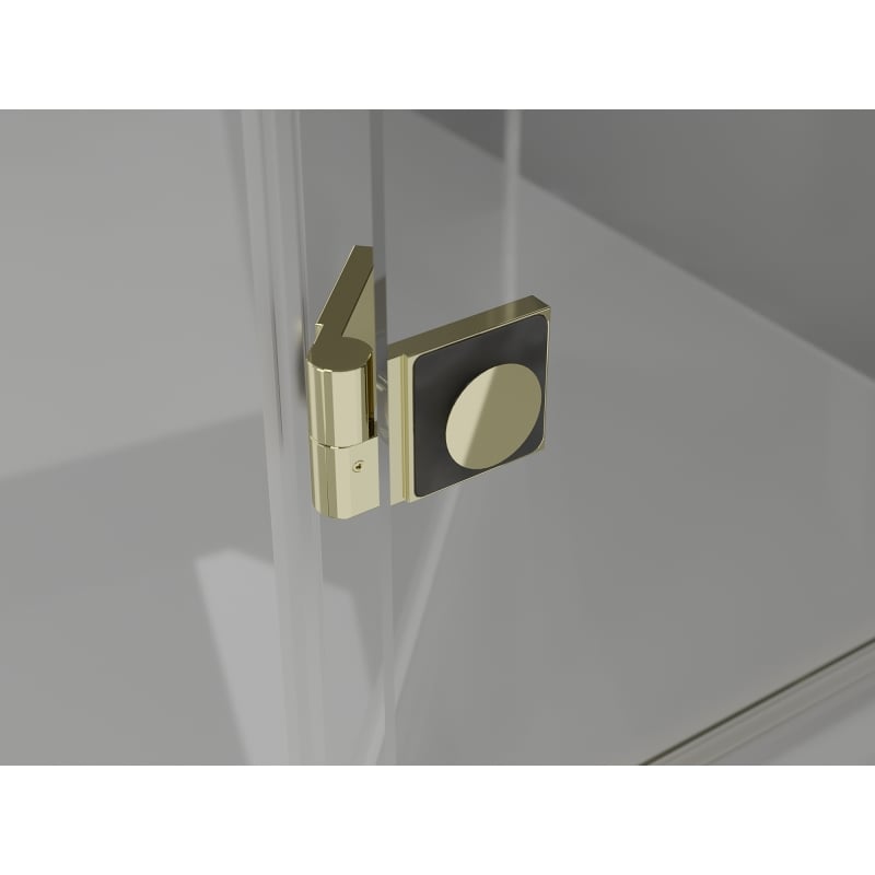Mexen Mist-H T cabine de douche pivotante gauche 80 x 95 cm, transparent, or - 8A5T-080-095-50-00-L