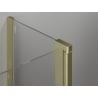 Mexen Mist L porte de douche pivotante 110 cm, transparent, doré brossé - 8A4L-110-000-55-00