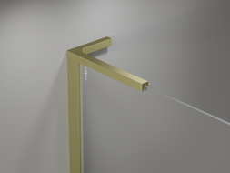 Mexen Mist L porte de douche pivotante 120 cm, transparent, or brossé - 8A4L-120-000-55-00