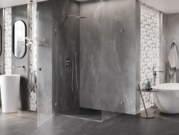 Mexen Lunar-B cabine de douche pivotante gauche 85 x 70 cm, transparent, chrome - 832-085-070-01-00-L