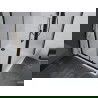 Cabine de douche coulissante Mexen Apia 100 x 100 cm, transparente, noire + receveur plat, blanc- 840-100-100-70-00-4010B