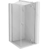 Mexen Mist-H T cabine de douche pivotante droite 100 x 100 cm, transparent, chrome - 8A5T-100-100-01-00-P