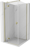 Mexen Mist H T cabine de douche pivotante gauche 110 x 110 cm, transparent, or - 8A5T-110-110-50-00-L