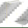 Mexen Mist H T cabine de douche avec porte battante gauche 85 x 120 cm, transparent, or - 8A5T-085-120-50-00-L