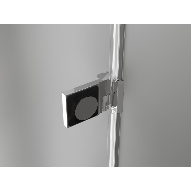 Mexen Lunar-B cabine de douche pivotante gauche 90 x 80 cm, transparent, chrome - 832-090-080-01-00-L