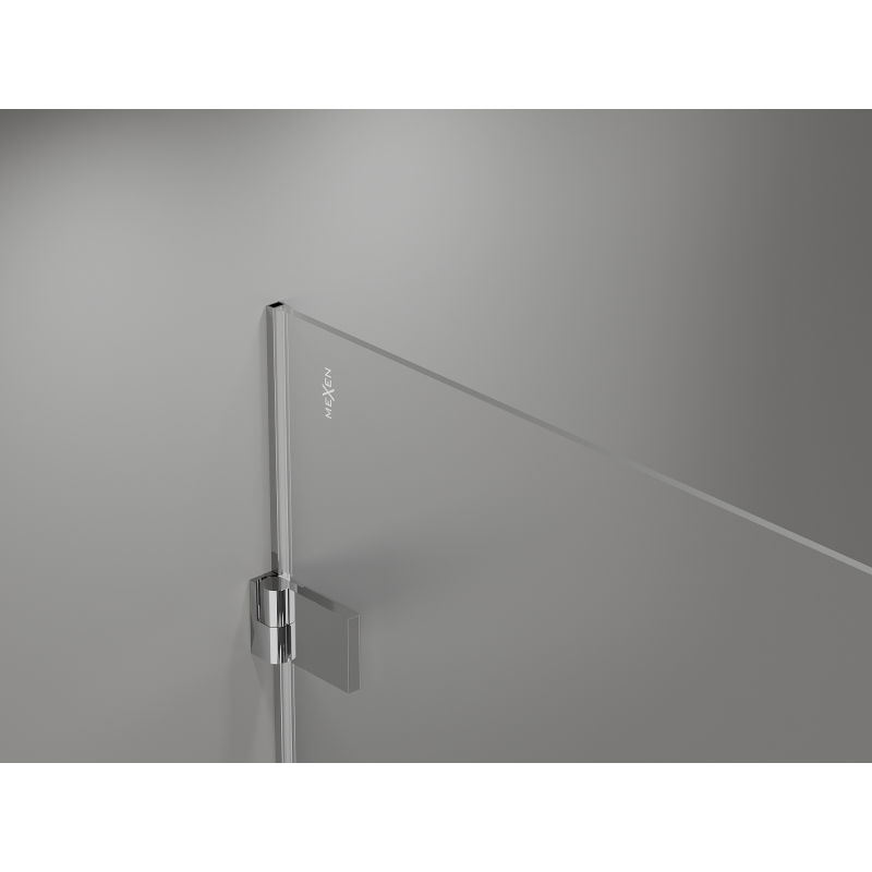 Mexen Lunar-B cabine de douche pivotante gauche 90 x 90 cm, transparente, chrome - 832-090-090-01-00-L