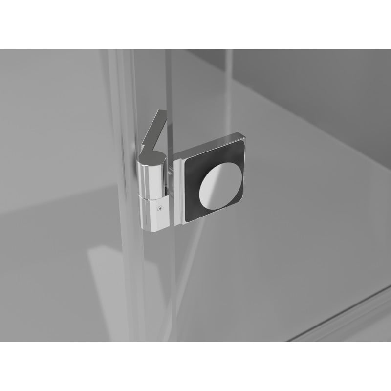 Mexen Mist-H T cabine de douche pivotante droite 115 x 120 cm, transparent, chrome - 8A5T-115-120-01-00-P