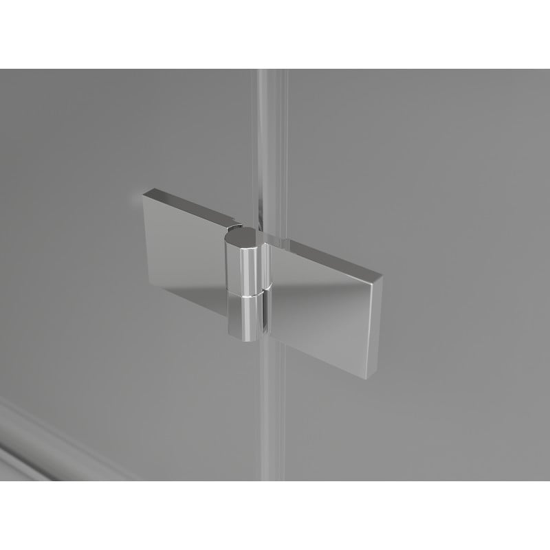 Mexen Mist-H T cabine de douche pivotante droite 120 x 120 cm, transparent, chrome - 8A5T-120-120-01-00-P