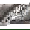 Mexen Lunar-B cabine de douche battante droite 90 x 80 cm, transparent, chrome - 832-090-080-01-00-P