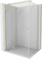 Mexen Mist-H T cabine de douche pivotante gauche 100 x 75 cm, transparente, or brossé - 8A5T-100-075-55-00-L