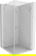Mexen Lunar-B cabine de douche battante droite 100 x 100 cm, transparent, chrome - 832-100-100-01-00-P