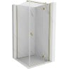 Mexen Mist-H T cabine de douche pivotante droite 75 x 75 cm, transparent, or - 8A5T-075-075-50-00-P