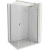 Mexen Mist-H T cabine de douche pivotante droite 80 x 75 cm, transparent, or - 8A5T-080-075-50-00-P
