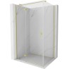 Mexen Mist-H T cabine de douche pivotante gauche 95 x 80 cm, transparente, or brossé - 8A5T-095-080-55-00-L