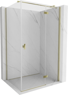 Mexen Mist-H T cabine de douche pivotante droite 105 x 80 cm, transparent, or - 8A5T-105-080-50-00-P