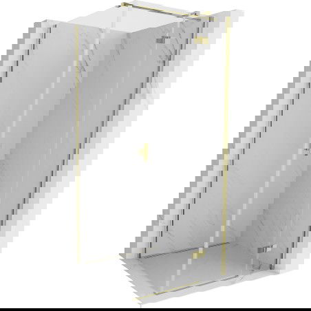 Mexen Mist-H T cabine de douche pivotante droite 85 x 85 cm, transparente, or - 8A5T-085-085-50-00-P