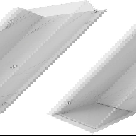 Mexen Lunar-B L cabine de douche pivotante gauche 95 x 80 cm, transparent, chrome - 832L-095-080-01-00-L