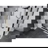 Mexen Apia cabine de douche coulissante 140 x 100 cm, transparent, noir + receveur plat, blanc- 840-140-100-70-00-4010B