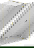 Mexen Mist-H T cabine de douche pivotante droite 90 x 100 cm, transparent, or - 8A5T-090-100-50-00-P