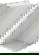 Mexen Mist-H T cabine de douche pivotante gauche 100 x 90 cm, transparente, or brossé - 8A5T-100-090-55-00-L