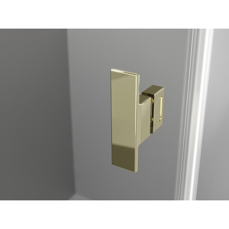 Mexen Mist-H T cabine de douche battante droite 110 x 100 cm, transparent, or - 8A5T-110-100-50-00-P