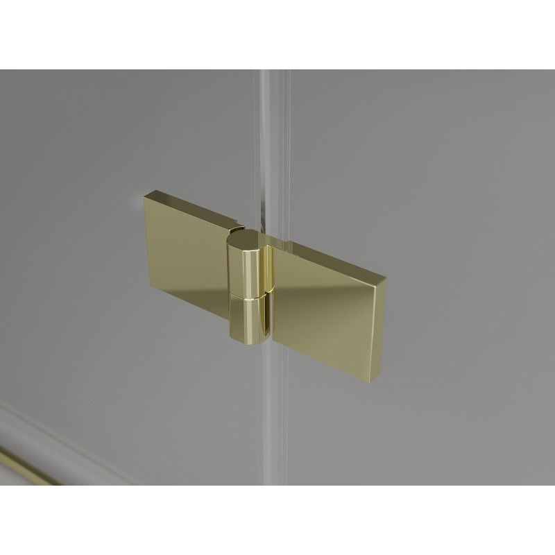 Mexen Mist-H T cabine de douche pivotante droite 100 x 110 cm, transparent, or - 8A5T-100-110-50-00-P