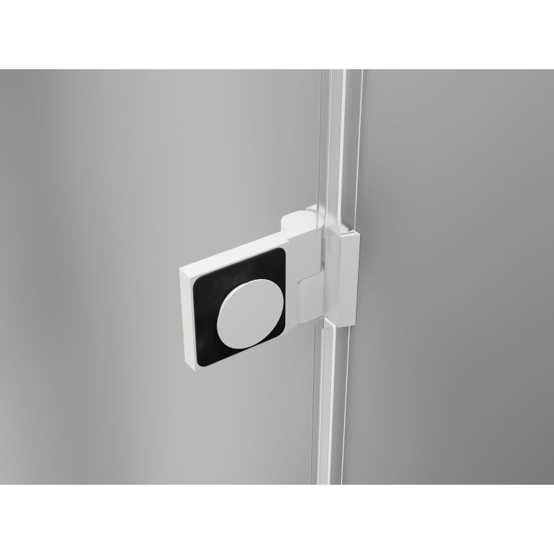 Mexen Lunar-B cabine de douche pivotante gauche 70 x 70 cm, transparent, blanc - 832-070-070-20-00-L