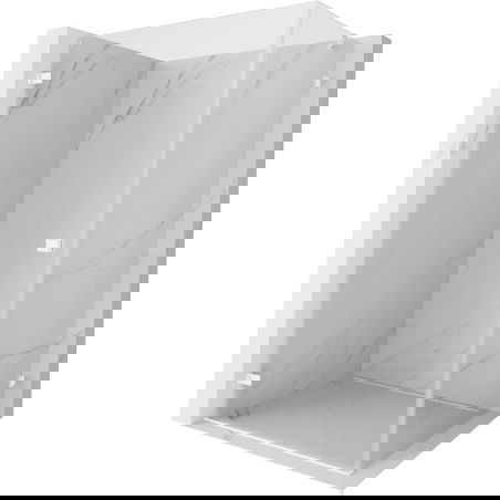 Mexen Lunar-B cabine de douche pivotante gauche 85 x 70 cm, transparent, blanche - 832-085-070-20-00-L