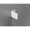 Mexen Lunar-B cabine de douche pivotante gauche 100 x 70 cm, transparent, blanc - 832-100-070-20-00-L
