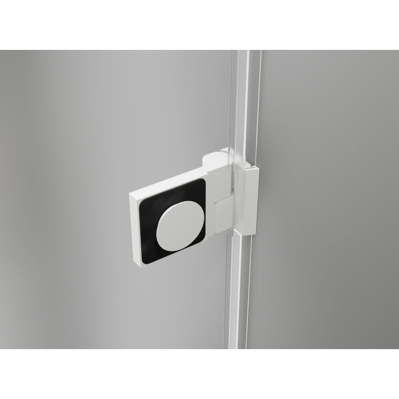 Mexen Lunar-B cabine de douche pivotante droite 100 x 100 cm, transparent, blanc - 832-100-100-20-00-P