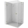 Mexen Lunar-B L cabine de douche pivotante gauche 90 x 80 cm, transparent, or - 832L-090-080-50-00-L