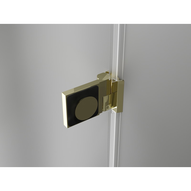 Mexen Lunar-B L cabine de douche pivotante gauche 100 x 80 cm, transparent, doré - 832L-100-080-50-00-L