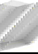 Mexen Lunar-B cabine de douche pivotante droite 100 x 90 cm, transparent, or brossé - 832-100-090-55-00-P