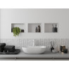 Mexen X-Wall-R étagère d'encastrement avec collerette 30 x 20 cm, blanche - 1920302010