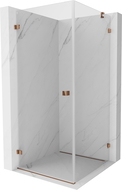Mexen Lunar-B cabine de douche pivotante gauche 70 x 70 cm, transparent, or rose - 832-070-070-60-00-L