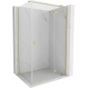Mexen Mist-H T cabine de douche à charnière droite 90 x 70 cm, transparent, or brossé - 8A5T-090-070-55-00-P
