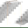Mexen Mist H T cabine de douche pivotante gauche 70 x 70 cm, transparent, cuivre brossé - 8A5T-070-070-65-00-L