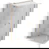 Mexen Mist H T cabine de douche pivotante gauche 75 x 70 cm, transparent, cuivre brossé - 8A5T-075-070-65-00-L