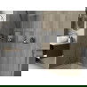 Mexen X-Wall-R étagère encastrée avec rebord 30 x 30 cm, inox - 1910303010