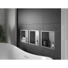 Mexen X-Wall-R étagère encastrée avec collerette 30 x 30 cm, inox - 1910303010