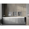 Mexen X-Wall-R étagère encastrée avec collerette 30 x 30 cm, inox - 1910303010