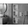 Mexen X-Wall-R étagère encastrée avec collerette 30 x 30 cm, inox - 1910303010