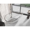 Mexen Glass baignoire autoportante transparente 170 x 85 cm, clear, bouchon chromé - 58061708508