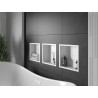 Mexen X-Wall-R étagère encastrée avec rebord 30 x 30 cm, blanche - 1920303010