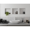 Mexen X-Wall-R étagère encastrée avec rebord 30 x 30 cm, blanche - 1920303010