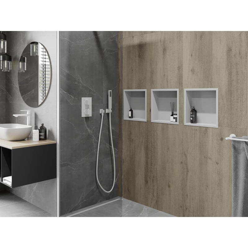 Mexen X-Wall-R niche étagère avec rebord 30 x 30 cm, blanc - 1920303010